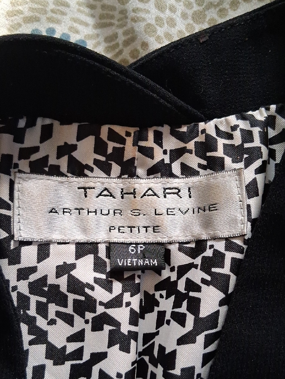Tahari Black Blazer with Gold Buttons - Picture 7 of 9